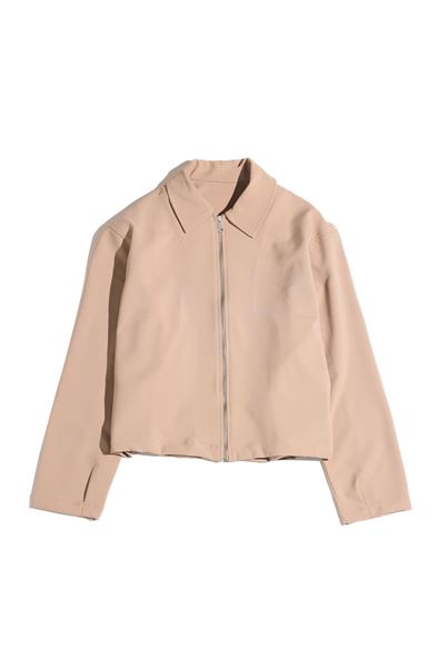 Greyhart Açık Bej Fermuarlı Ceket