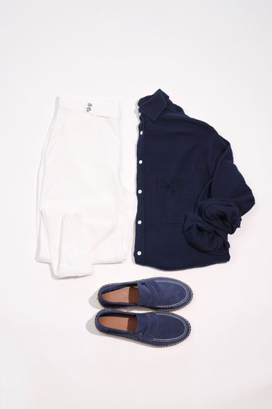 Noxen Lacivert Beyaz Kombin