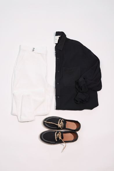 Soren Siyah Beyaz Kombin