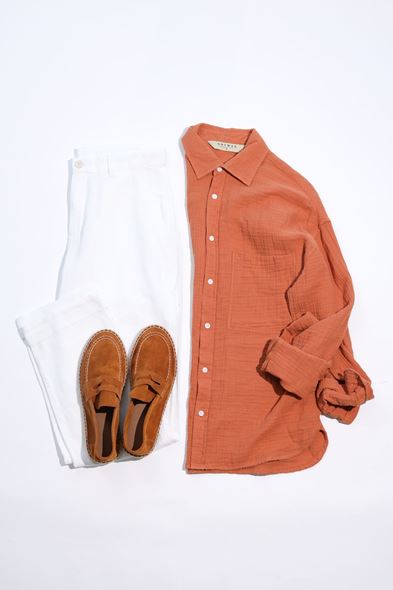 Maren Kiremit Beyaz Kombin