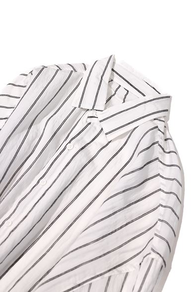 Tyre Çizgili Beyaz Gömlek