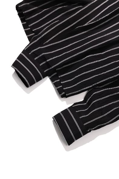 Tyre Çizgili Siyah Gömlek