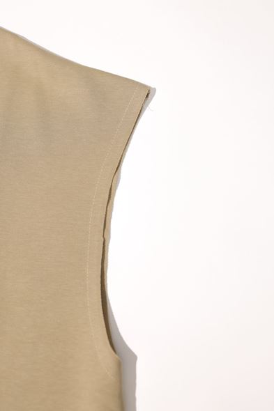 Raen Haki Oversize Kolsuz %100 Pamuk Tshirt