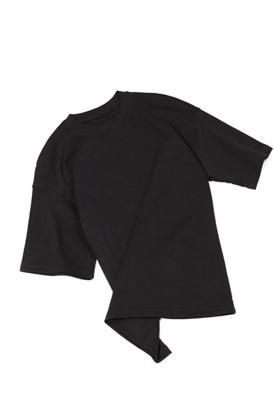 Argos Siyah Oversize %100 Pamuk Tshirt