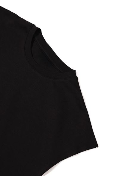Raen Siyah Oversize Kolsuz %100 Pamuk Tshirt