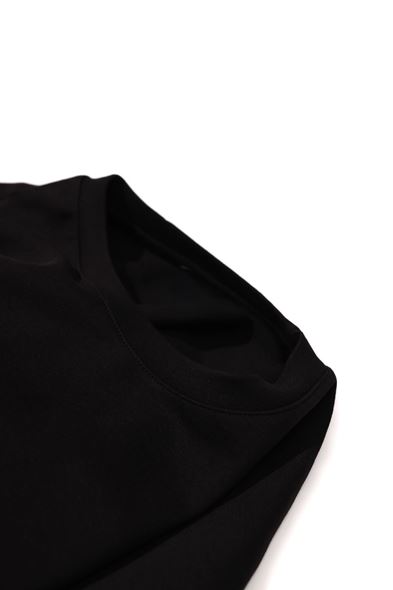 Raen Siyah Oversize Kolsuz %100 Pamuk Tshirt