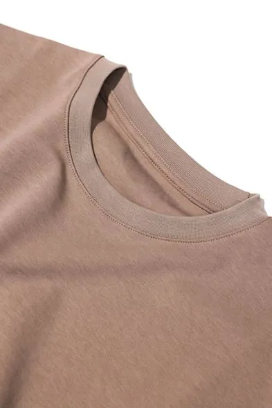 Raen Kahve Oversize Kolsuz %100 Pamuk Erkek Tshirt