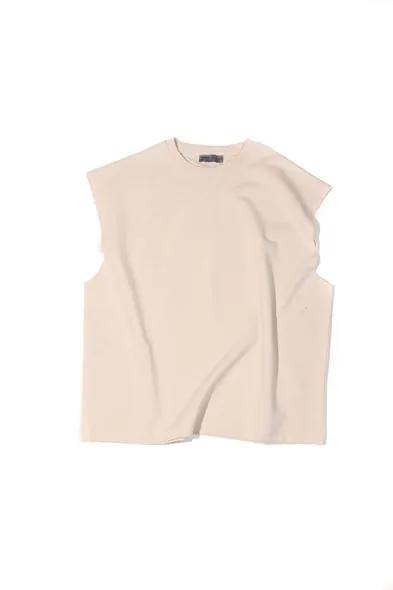 Raen Taş Oversize Kolsuz %100 Pamuk Erkek Tshirt