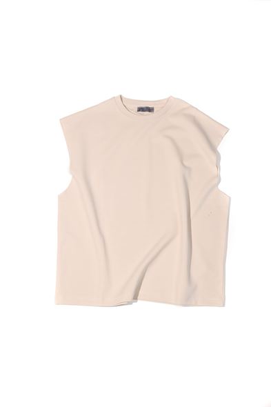 Raen Taş Oversize Kolsuz %100 Pamuk Tshirt