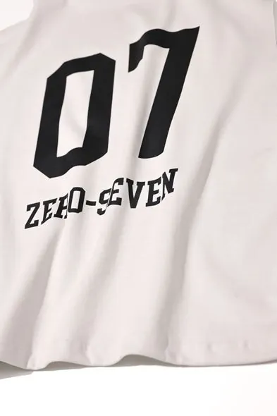 Zero-Seven Gri Oversize Kolsuz %100 Pamuk Erkek Tshirt
