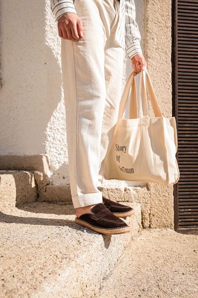 Hera Kahve Deri Terlik