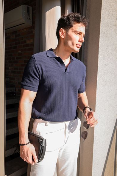 Talvo Lacivert Triko Tshirt