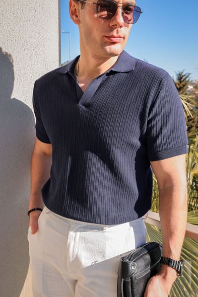 Talvo Lacivert Triko Tshirt