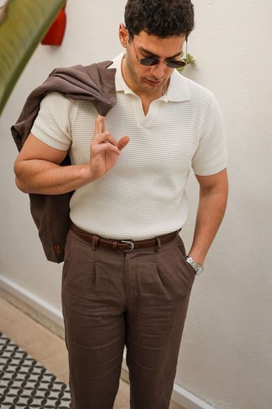 Moka Beyaz Triko Tshirt