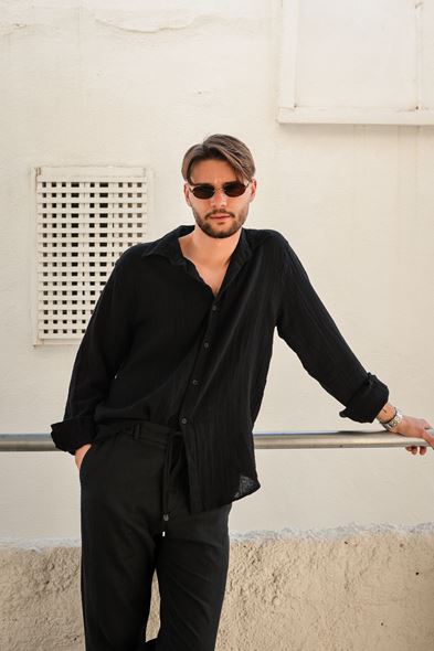 Maldiv Siyah Gömlek