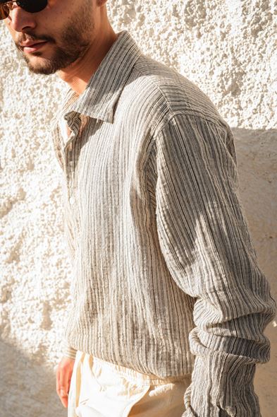 Tayland Siyah Çizgili Gömlek