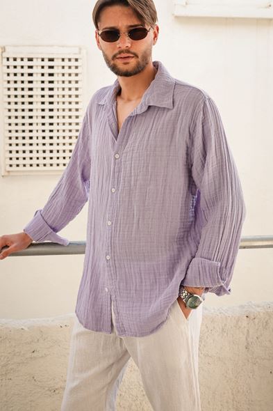 Maldiv Lila Gömlek