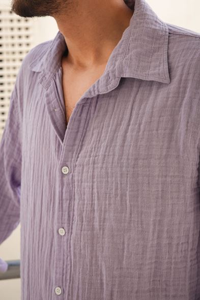 Maldiv Lila Gömlek