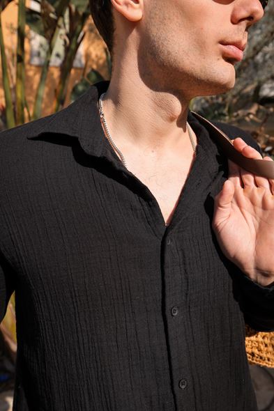 Maldiv Siyah Gömlek