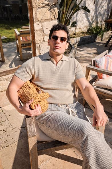 Moka Bej Triko Tshirt