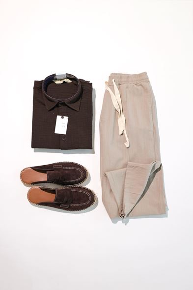 Servio Kahve Bej Kombin