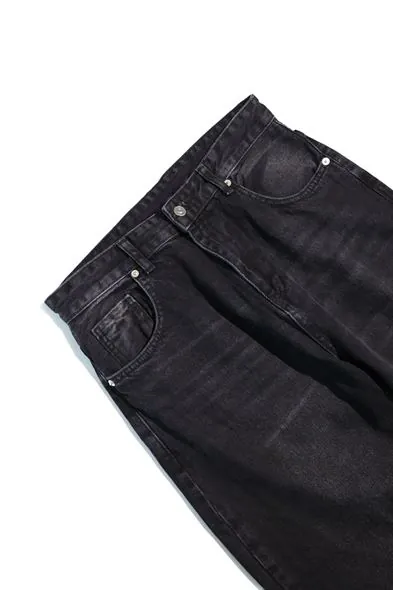 Dagon - Siyah - Baggy Style - %100 Pamuk Denim - Erkek Pantolon