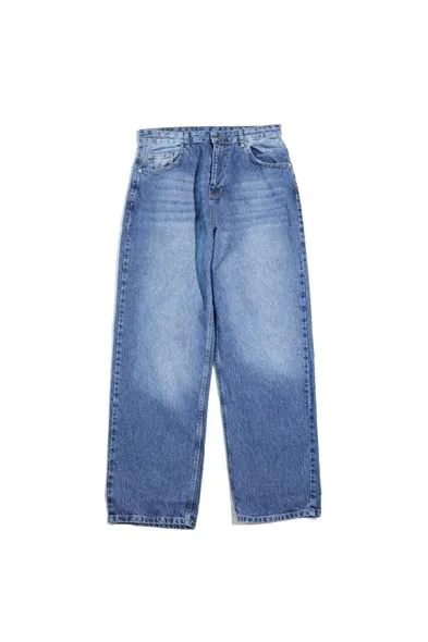 Dagon - Mavi - Baggy Style - %100 Pamuk Denim - Erkek Pantolon