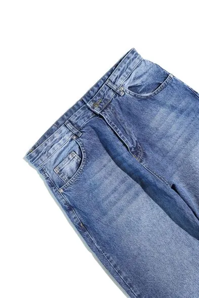 Dagon - Mavi - Baggy Style - %100 Pamuk Denim - Erkek Pantolon