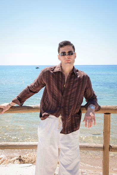 Takor Kahve Erkek Gömlek