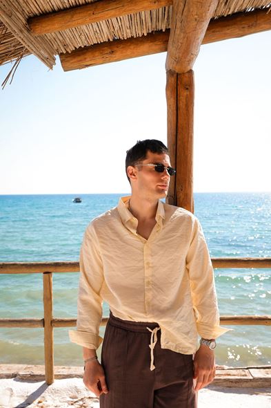 Vego Sarı Oversize Gömlek