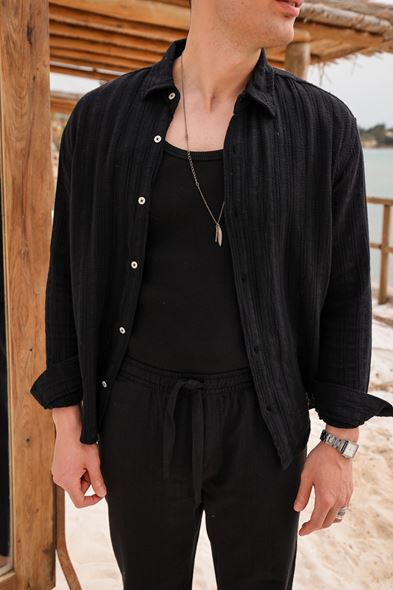 Livaro Siyah Gömlek