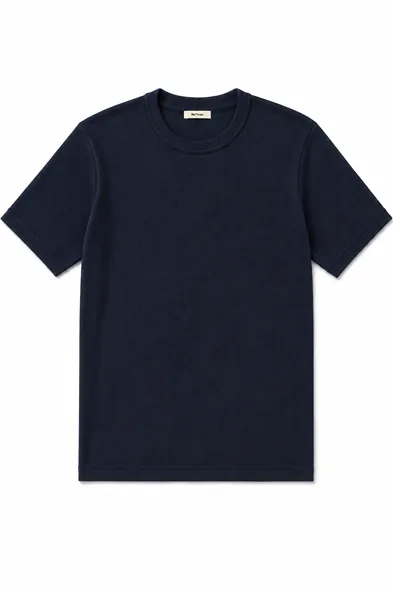 Tavia Lacivert Bisiklet Yaka %100 Pamuk Erkek Tshirt