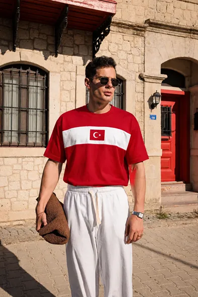 Türkiye Kırmızı Erkek Kombin 