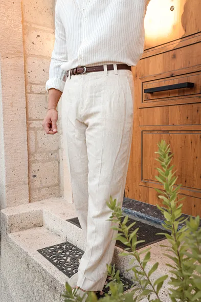 Nerja Natür Pamuk Erkek Pantolon