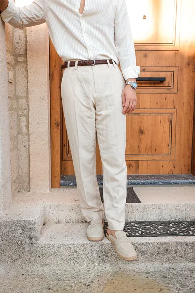 Nerja Natür Pamuk Erkek Pantolon