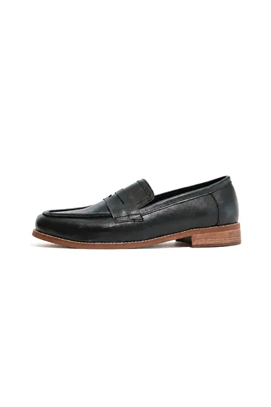 Cedar Siyah Cilt Elit Loafer Erkek Ayakkabı