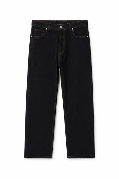 Crowe Antrasit Baggy Street %100 Pamuk Denim Erkek Kot Pantolon
