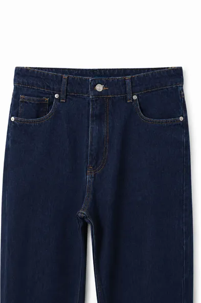 Crowe Lacivert Baggy Street %100 Pamuk Denim Erkek Kot Pantolon
