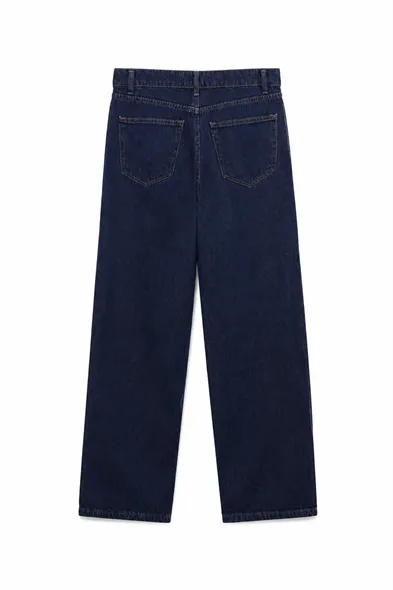 Crowe Lacivert Baggy Street %100 Pamuk Denim Erkek Kot Pantolon
