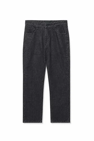 Brick Siyah Tapered Delüks Street %100 Pamuk Denim Erkek Kot Pantolon