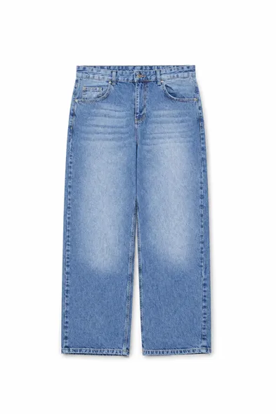 Dagon - Mavi - Baggy Style - %100 Pamuk Denim - Erkek Pantolon