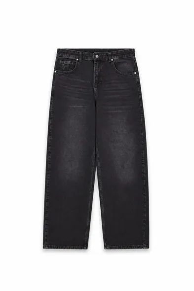 Dagon - Siyah - Baggy Style - %100 Pamuk Denim - Erkek Pantolon