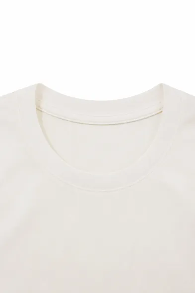 Soot - Beyaz - Oversize Pamuklu - Kısa Kollu Erkek Tshirt