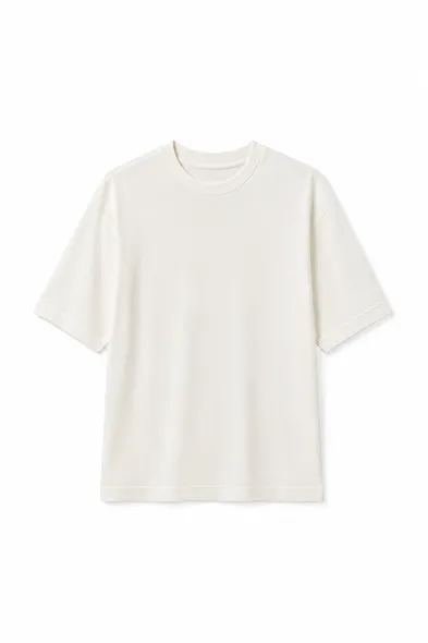 Soot - Beyaz - Oversize Pamuklu - Kısa Kollu Erkek Tshirt