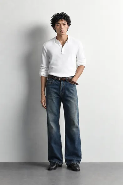 Rigg - Mavi - Bootcut Lüks Street - %100 Pamuk Denim - Erkek Kot Pantolon