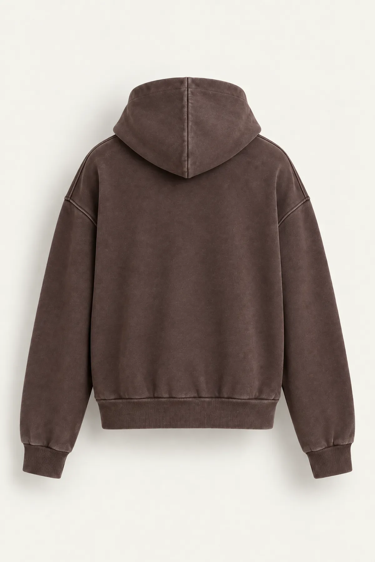 Weldon - Kahverengi - Kapüşonlu Fermuarlı %100 Pamuk - Erkek Sweatshirt