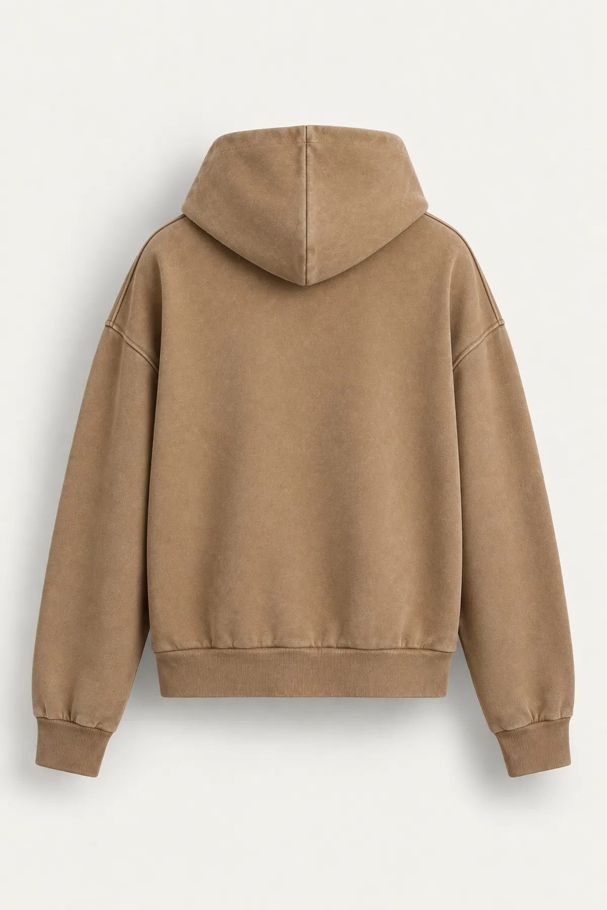 Weldon - Bej - Kapüşonlu Fermuarlı %100 Pamuk - Erkek Sweatshirt
