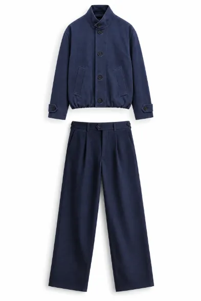 Vino - Lacivert - Oversize Fit Erkek Ceket - Spor Klasik Erkek Pantolon Kombini