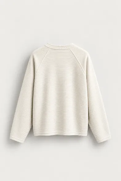 Dreaming - Beyaz - Boxy Fit - Erkek Sweatshirt