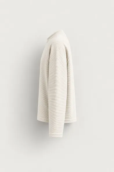 Dreaming - Beyaz - Boxy Fit - Erkek Sweatshirt